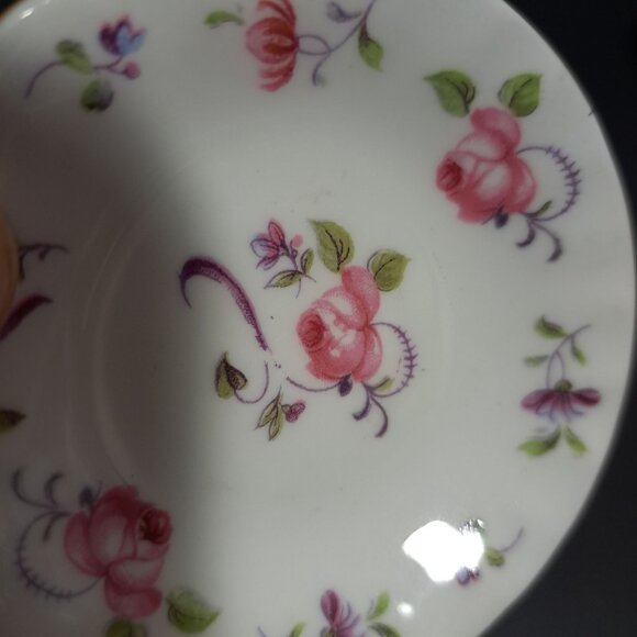 Adderley England Fine Bone China Floral Butter Pat Plate - Picture 4 of 6